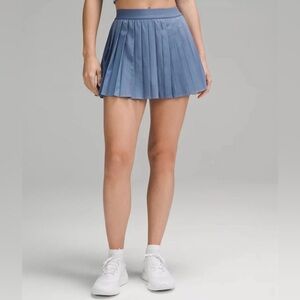 Lululemon Women’s High-Rise Pleated Tennis Skirt Skort in Oasis Blue Size 10